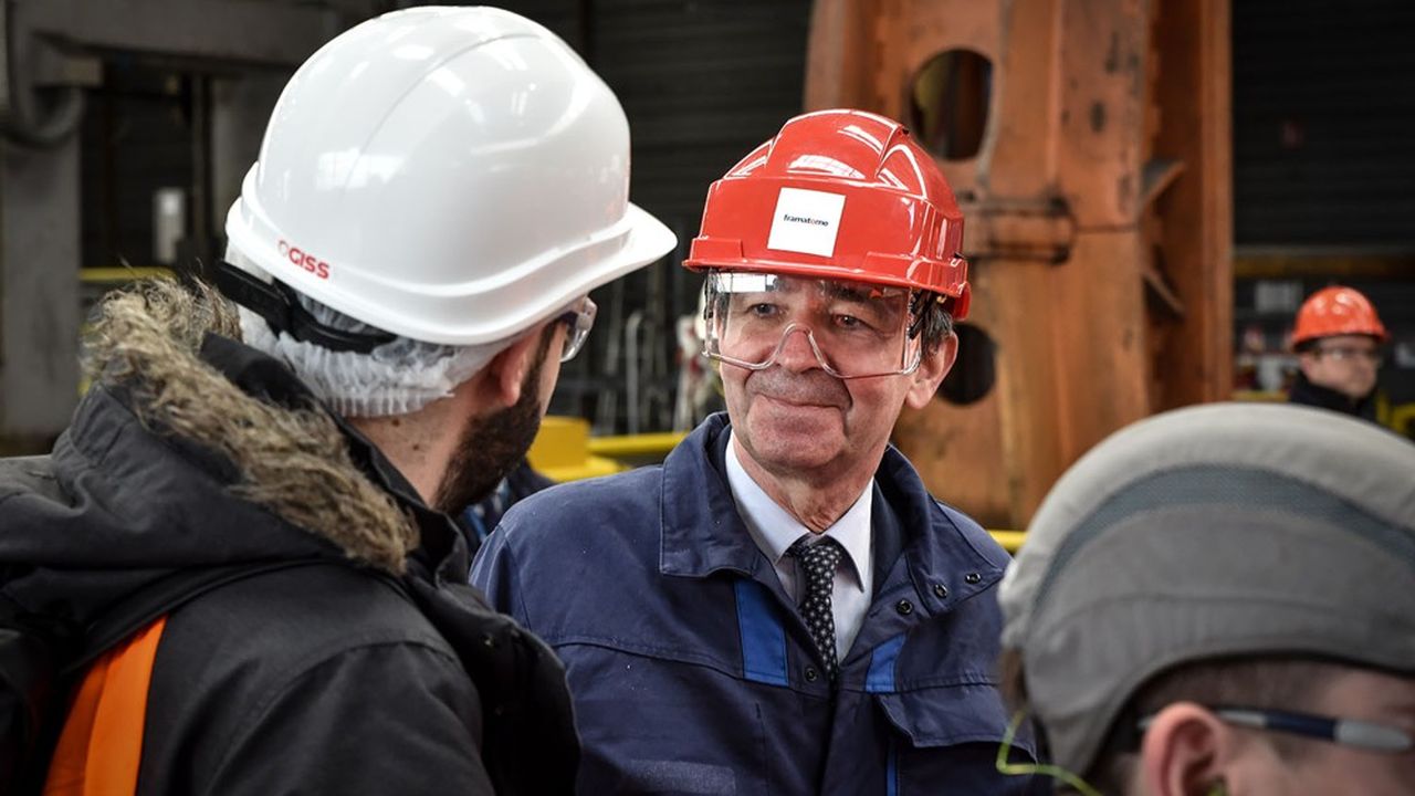Visite de l'usine Framatome du Creusot par la  ministre de la transition energetique